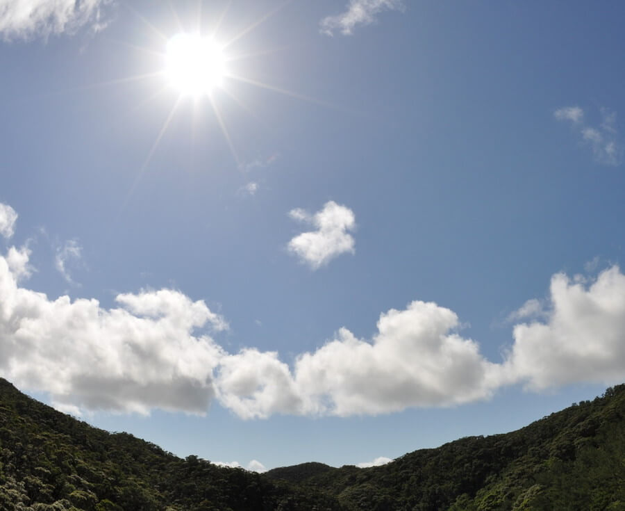 太陽と空